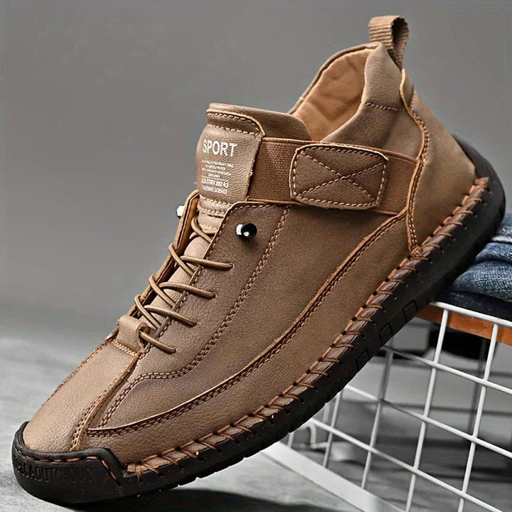 Rile | Handstitched Suede Trainers