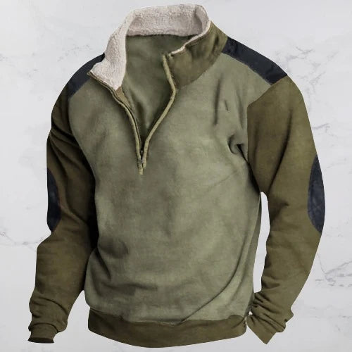Rod | Fleece-Collar Quarter-Zip Sweatshirt
