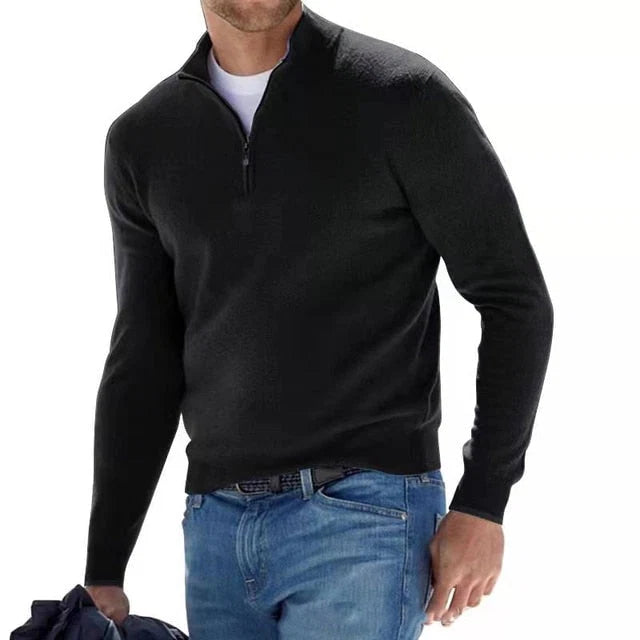 Crawford | Classic Quarter-Zip Knit Jumper