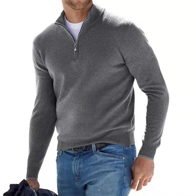 Crawford | Classic Quarter-Zip Knit Jumper