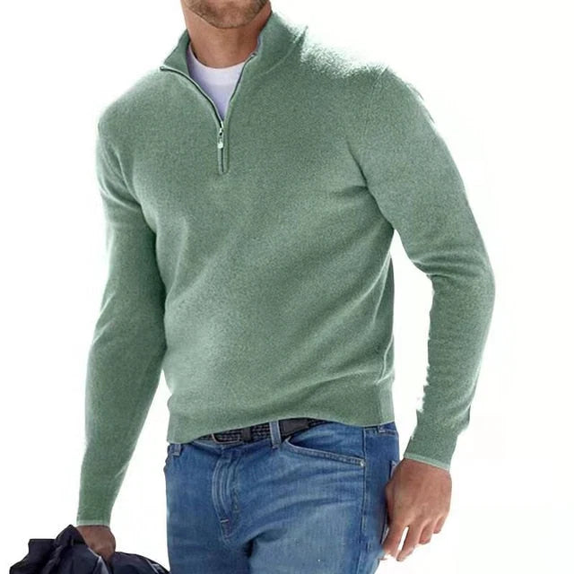 Crawford | Classic Quarter-Zip Knit Jumper