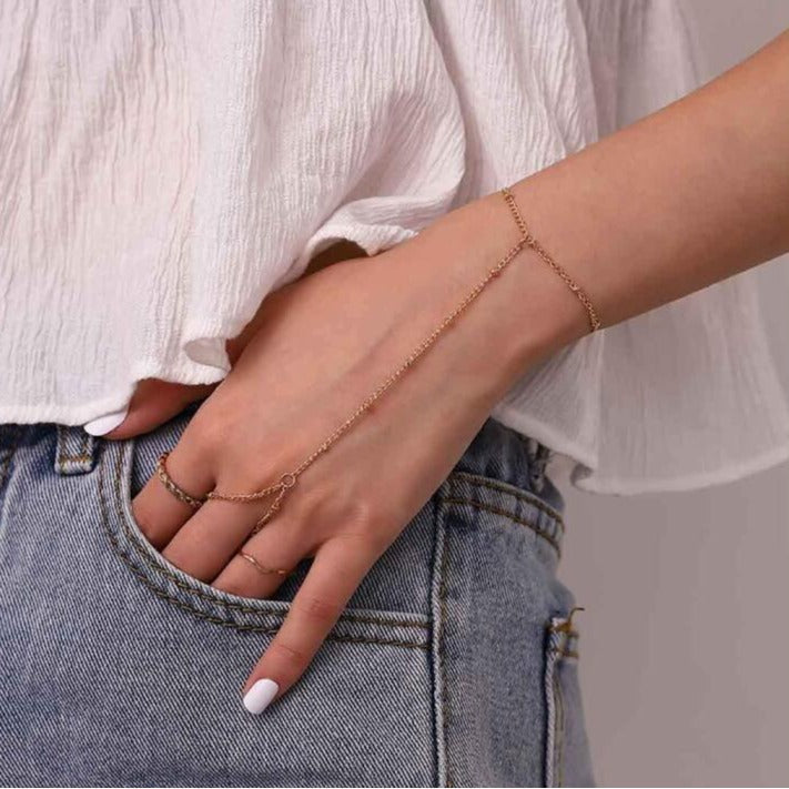 MYLENE™ – Dainty Hand Chain Bracelet
