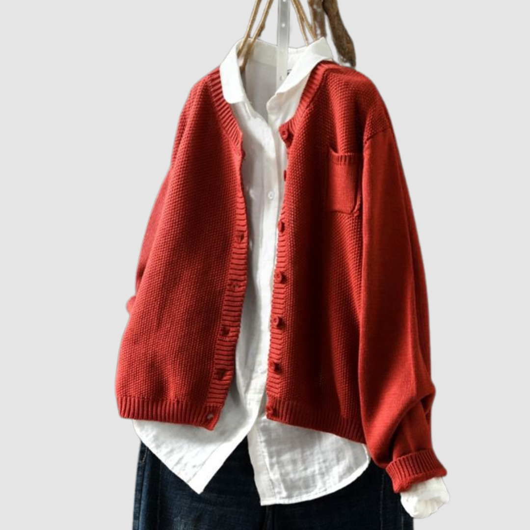 Margot | Knit Button-Front Cardigan