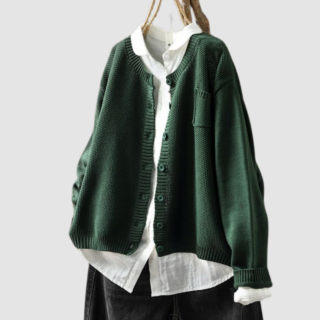 Margot | Knit Button-Front Cardigan
