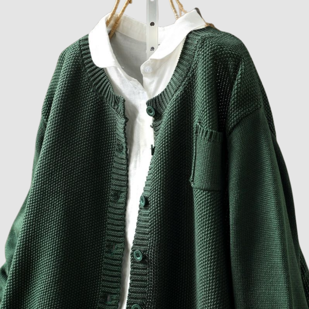Margot | Knit Button-Front Cardigan