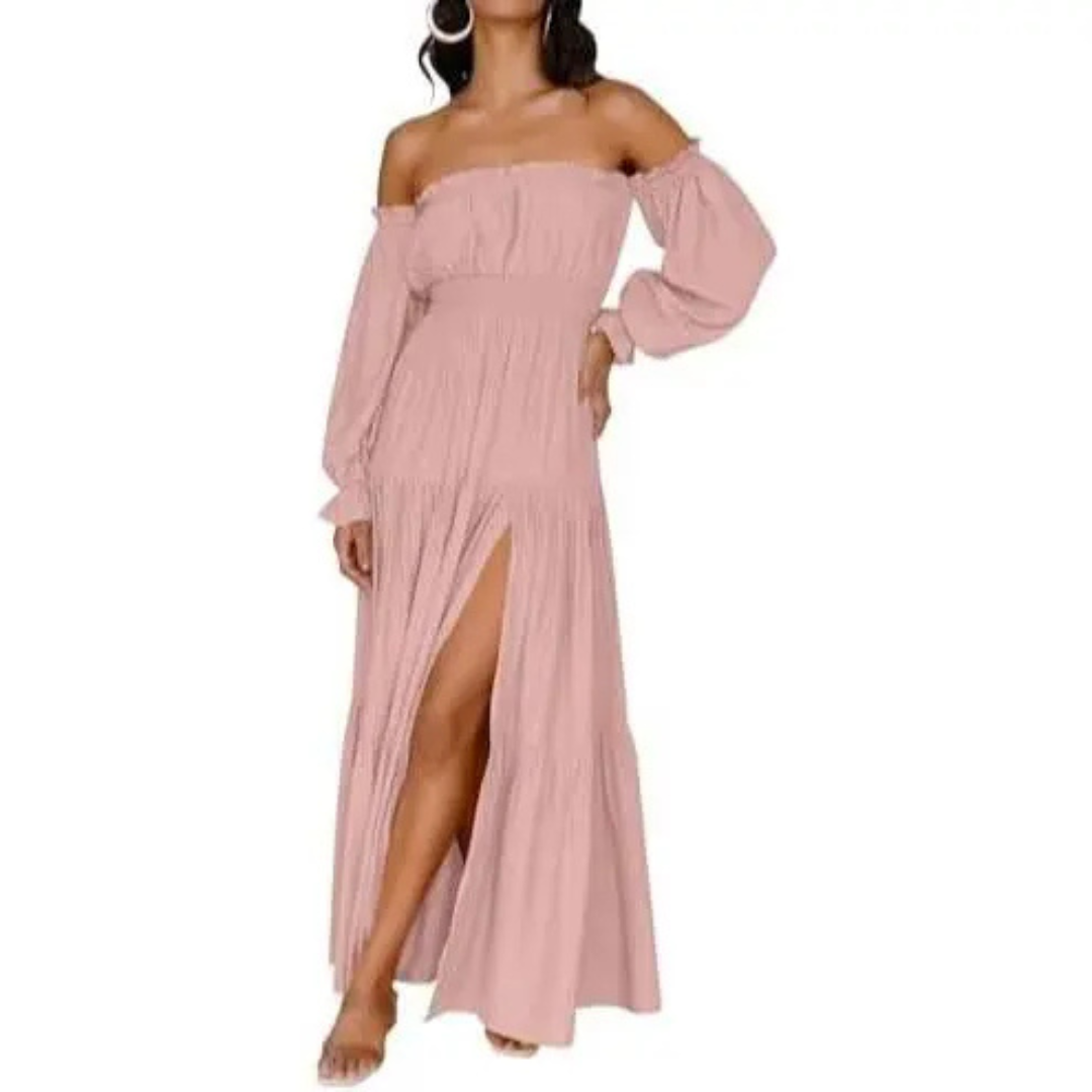 MEADOW™ – Bohemian Off-Shoulder Layered Maxi