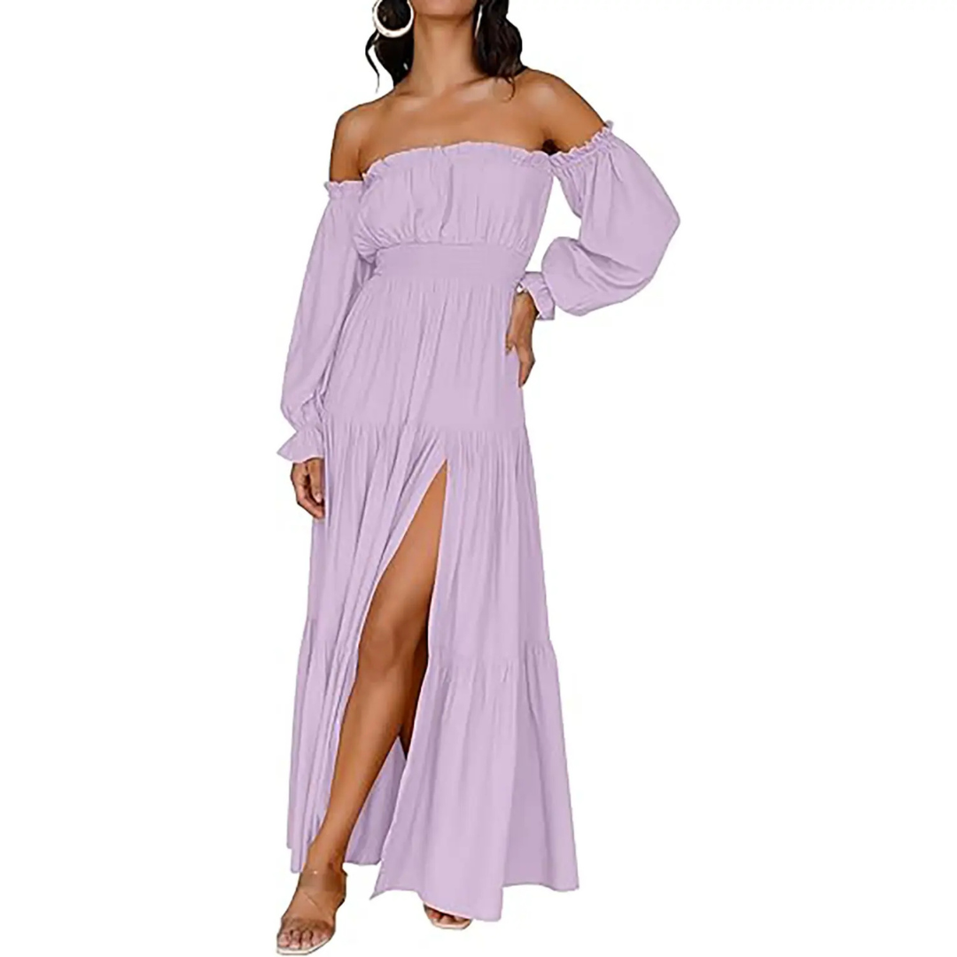 MEADOW™ – Bohemian Off-Shoulder Layered Maxi