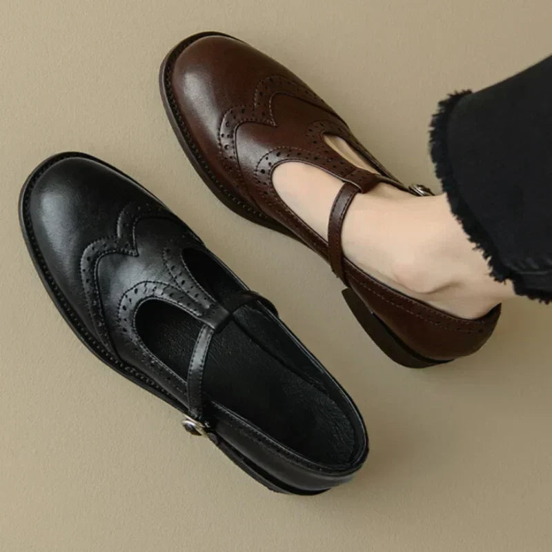 Amara | Elegant T-Strap Mary Janes