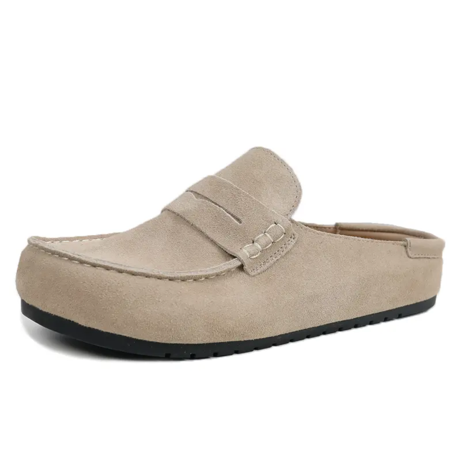 BIRDIE™ – Vintage Cork Footbed Loafer Clog Shoes