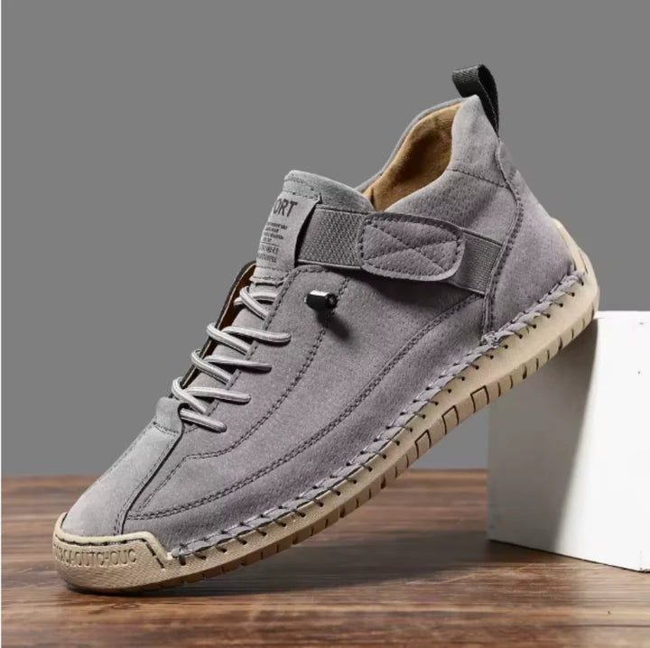 Rile | Handstitched Suede Trainers