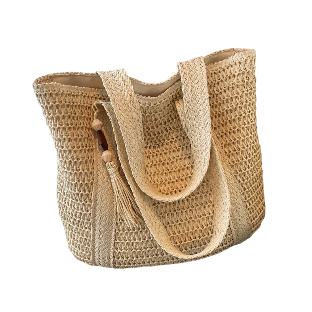 CAYO™ – Woven Fringe Large Capacity Straw Tote