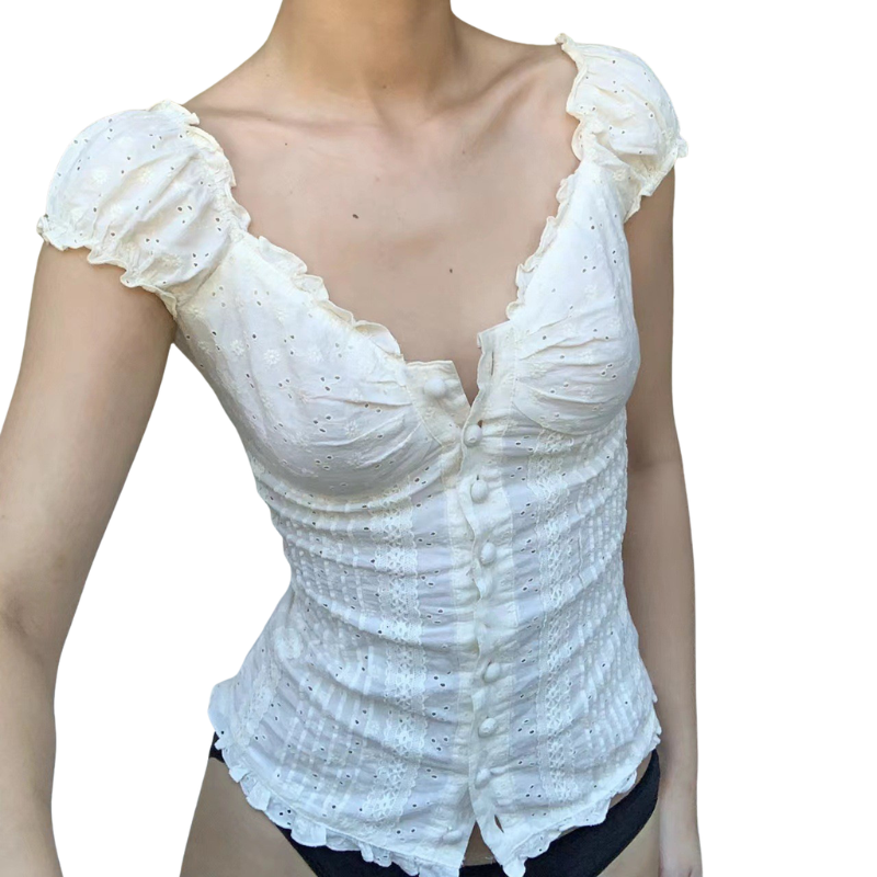 GLACY™ – Chic Floral Lace Corset Top