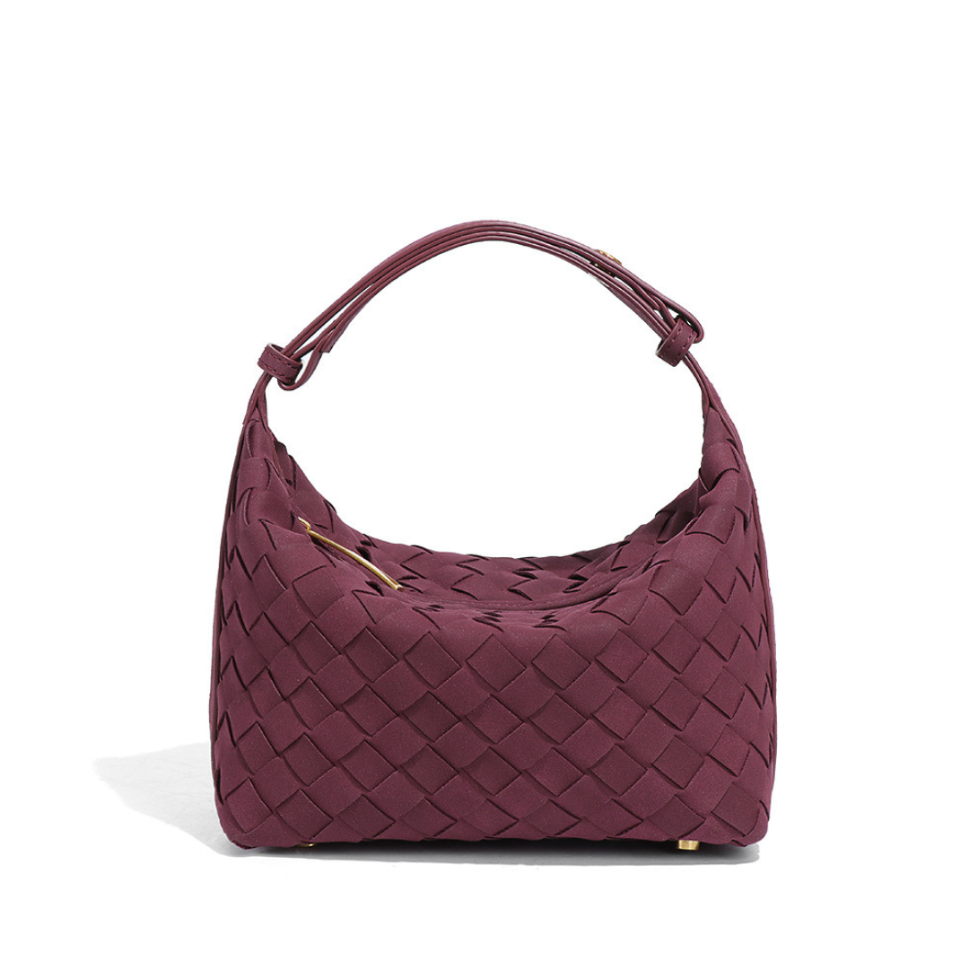 LISANNE™ – Matte Woven Structured Handbag