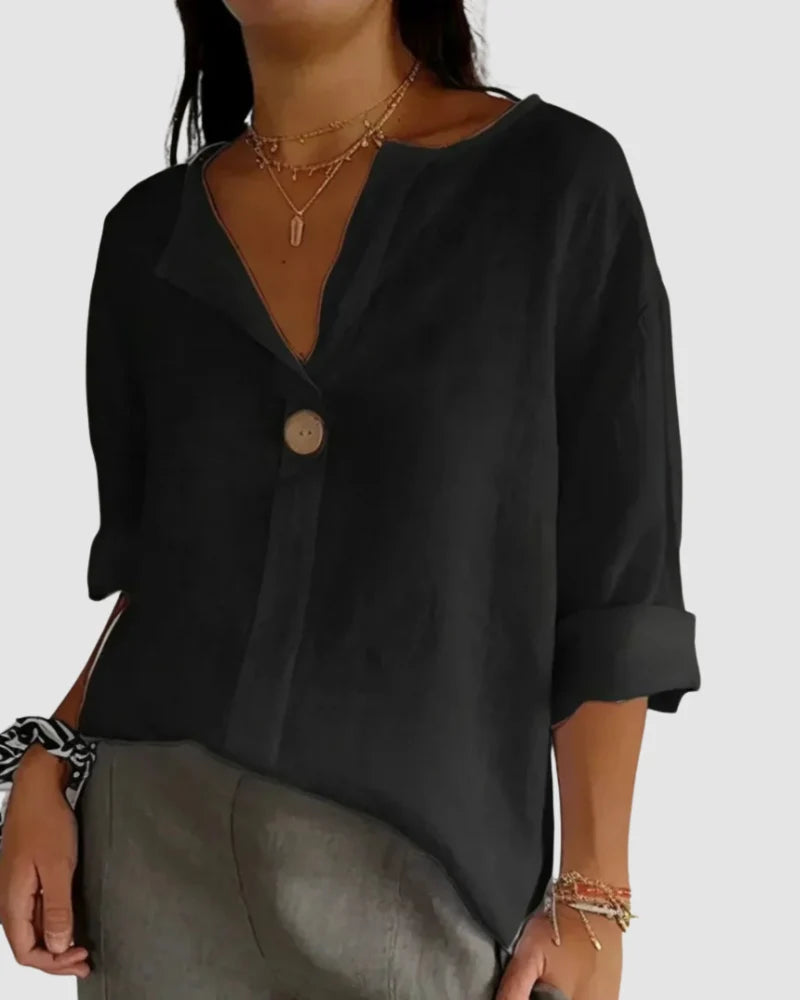 Alley | Effortless Button-Neck Blouse