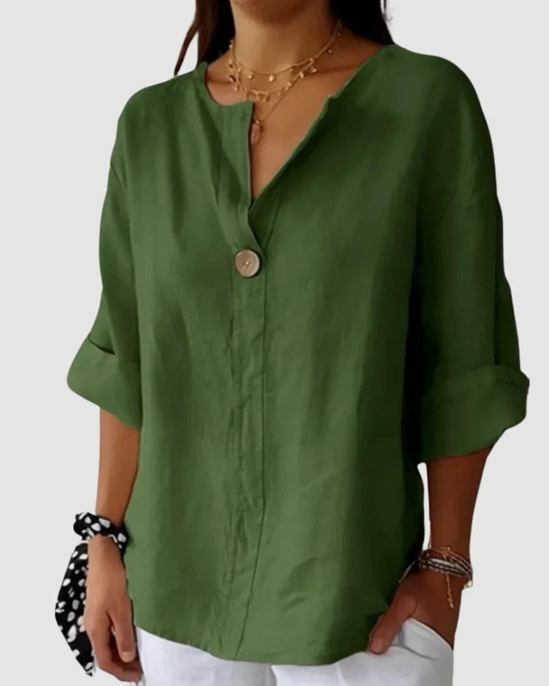 Alley | Effortless Button-Neck Blouse