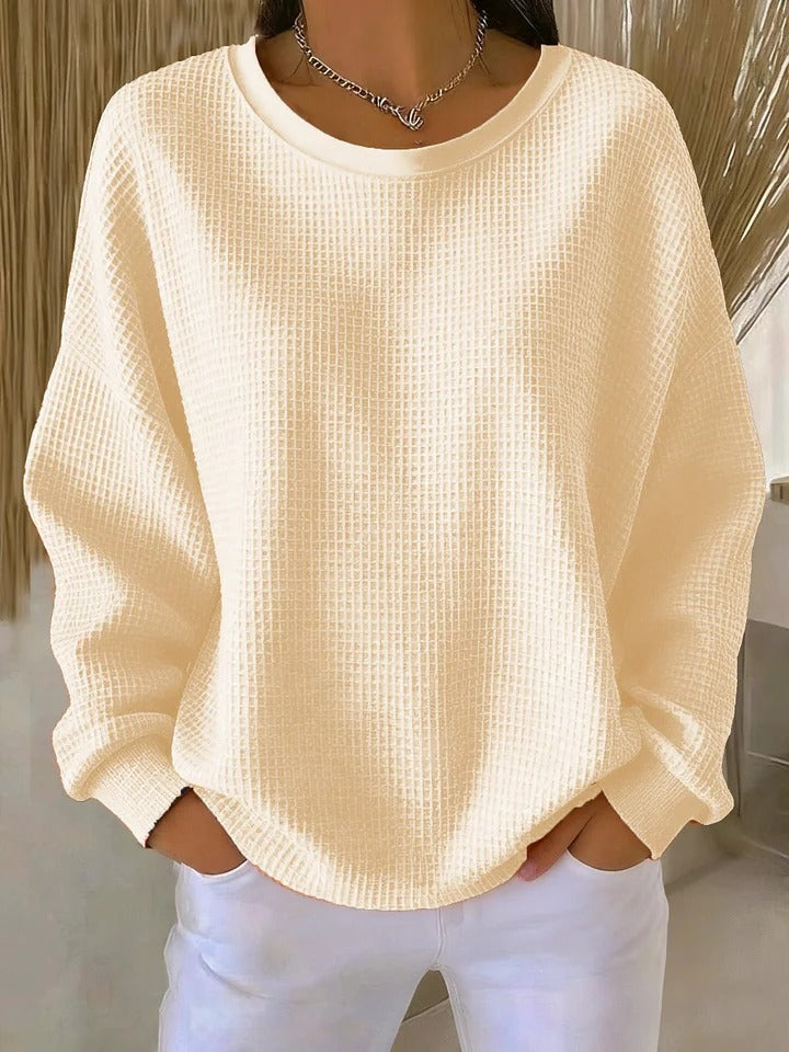 Camille | Oversized Waffle-Knit Sweater