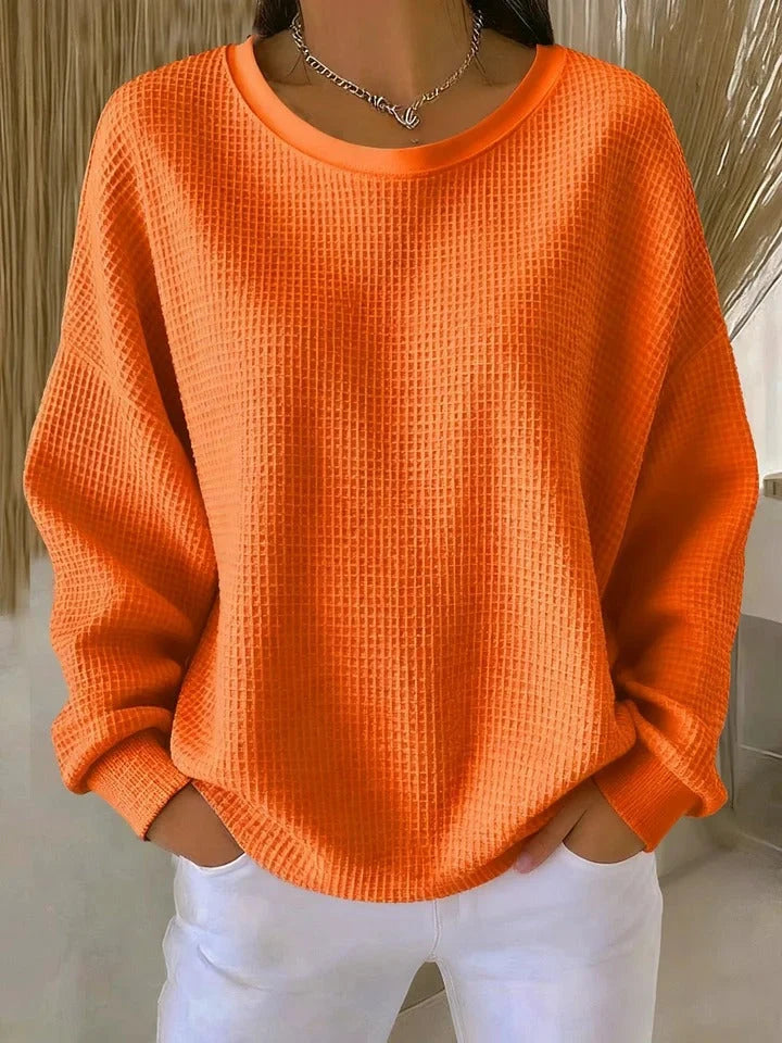 Ria | Comfortable Everyday Waffle-Knit Top
