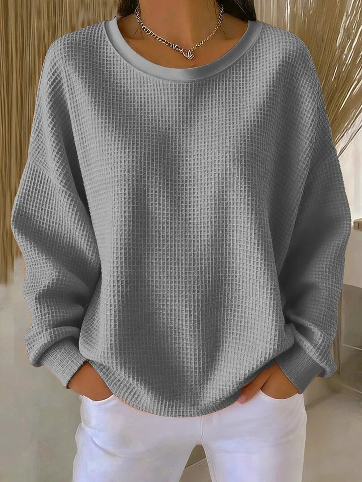 Camille | Oversized Waffle-Knit Sweater