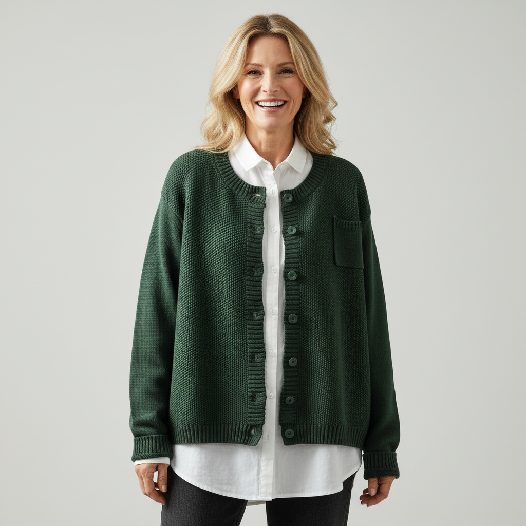 Margot | Knit Button-Front Cardigan