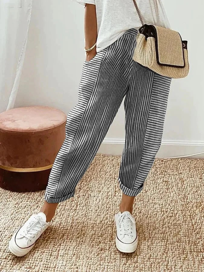 Sylvia | Striped Trousers