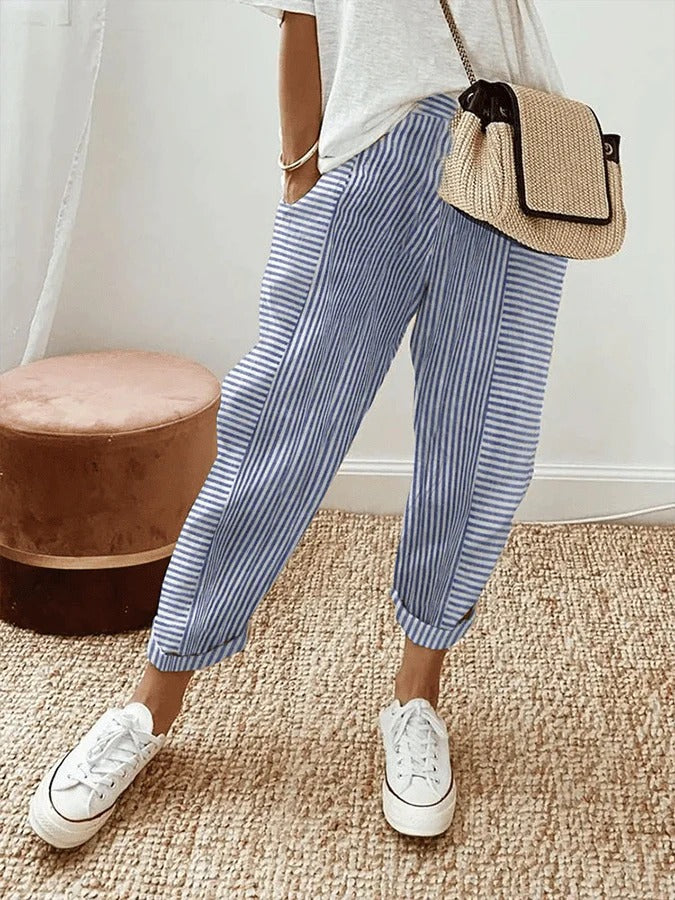 Sylvia | Striped Trousers