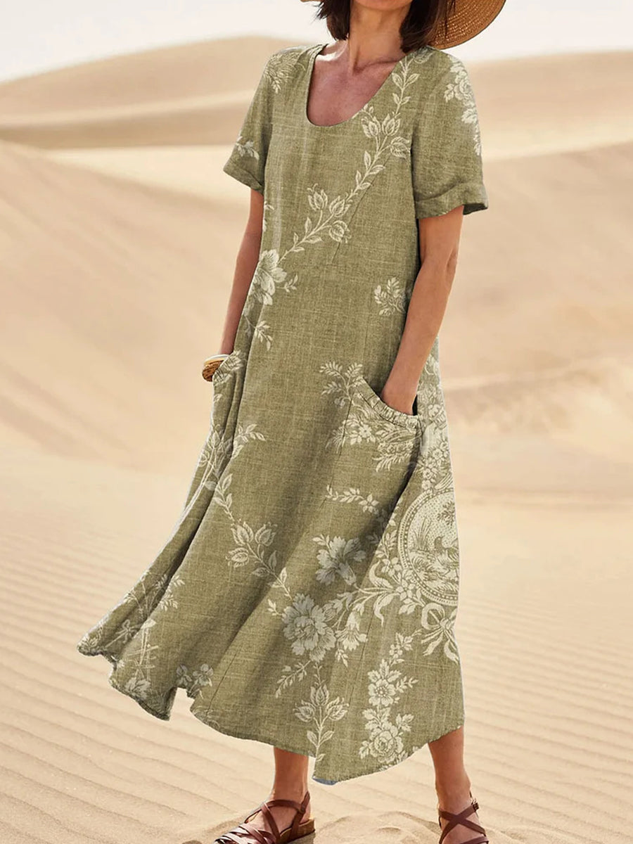 Margaret | Floral Print Maxi Dress