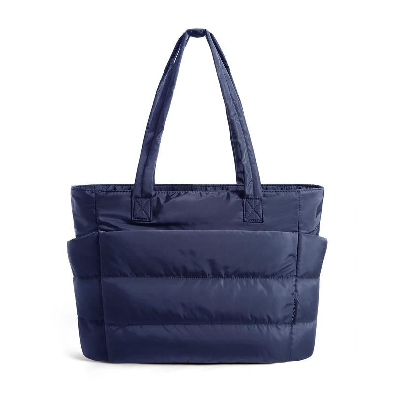 NADINE™ - Puffy Bubble Tote Bag for Women Quilted Laptop Shoulder Handbag