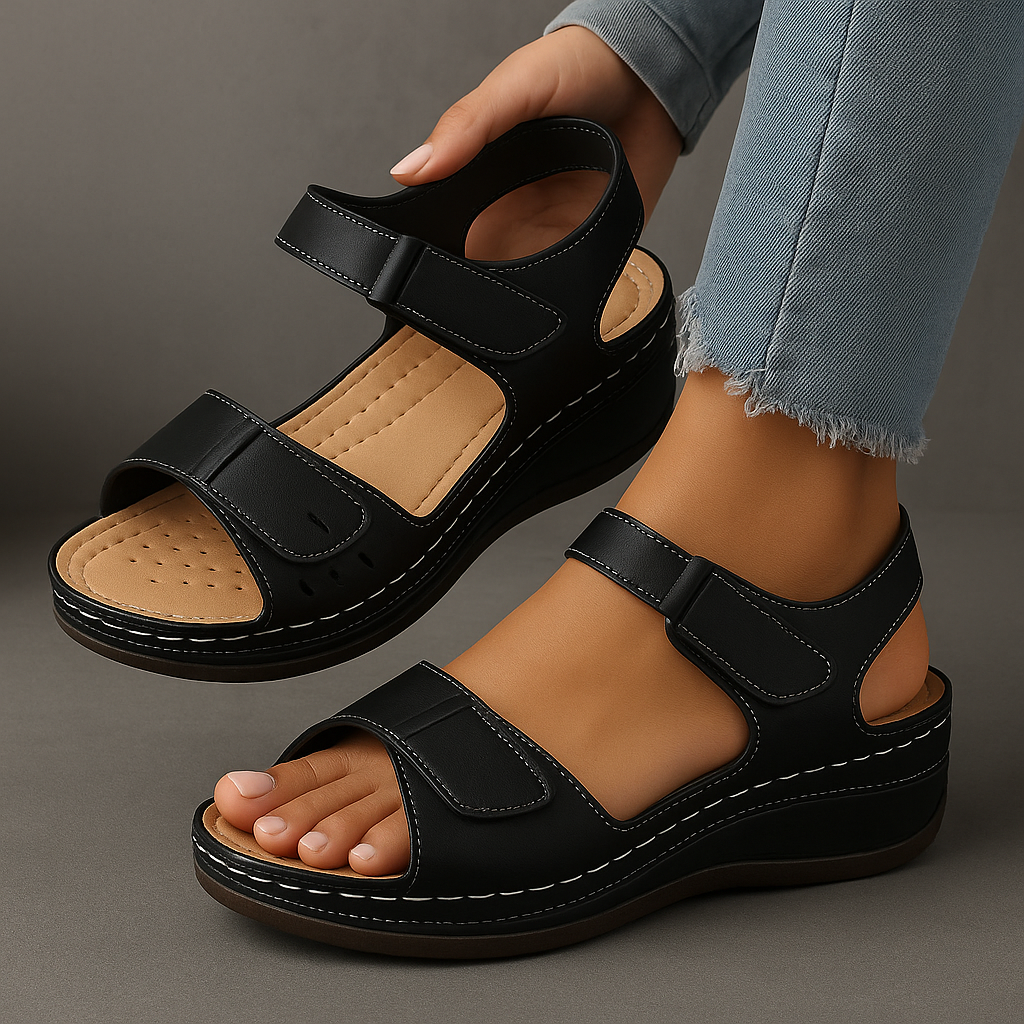 Grace | Adjustable Wedge Sandals