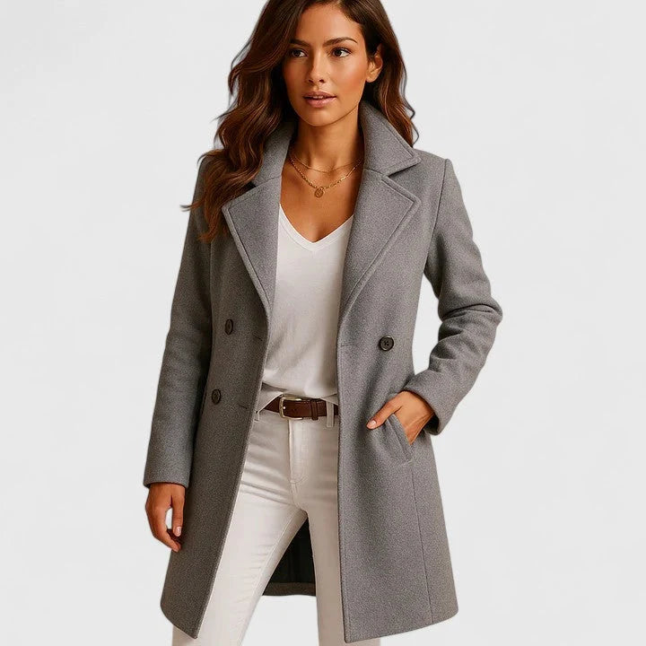 Beatrice | Tailored Wool-Blend Longline Coat