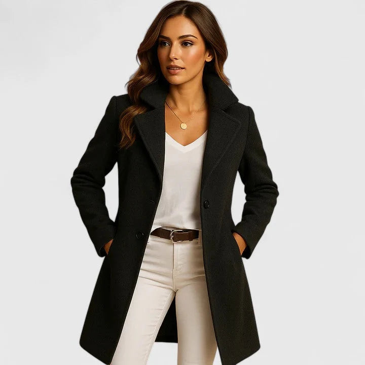 Beatrice | Tailored Wool-Blend Longline Coat