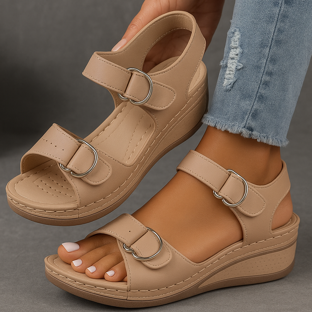 Grace | Adjustable Wedge Sandals