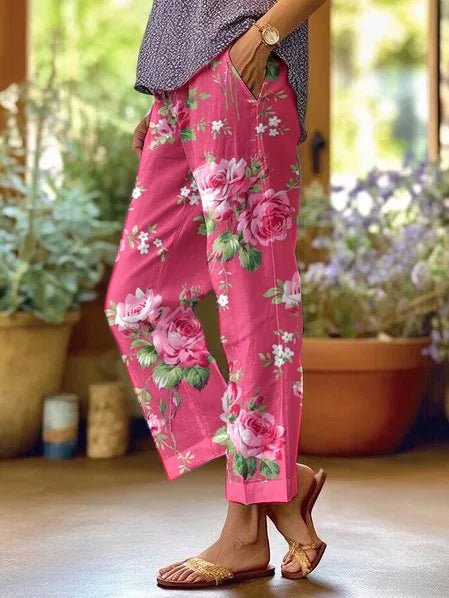 Ada | Floral Casual Trousers