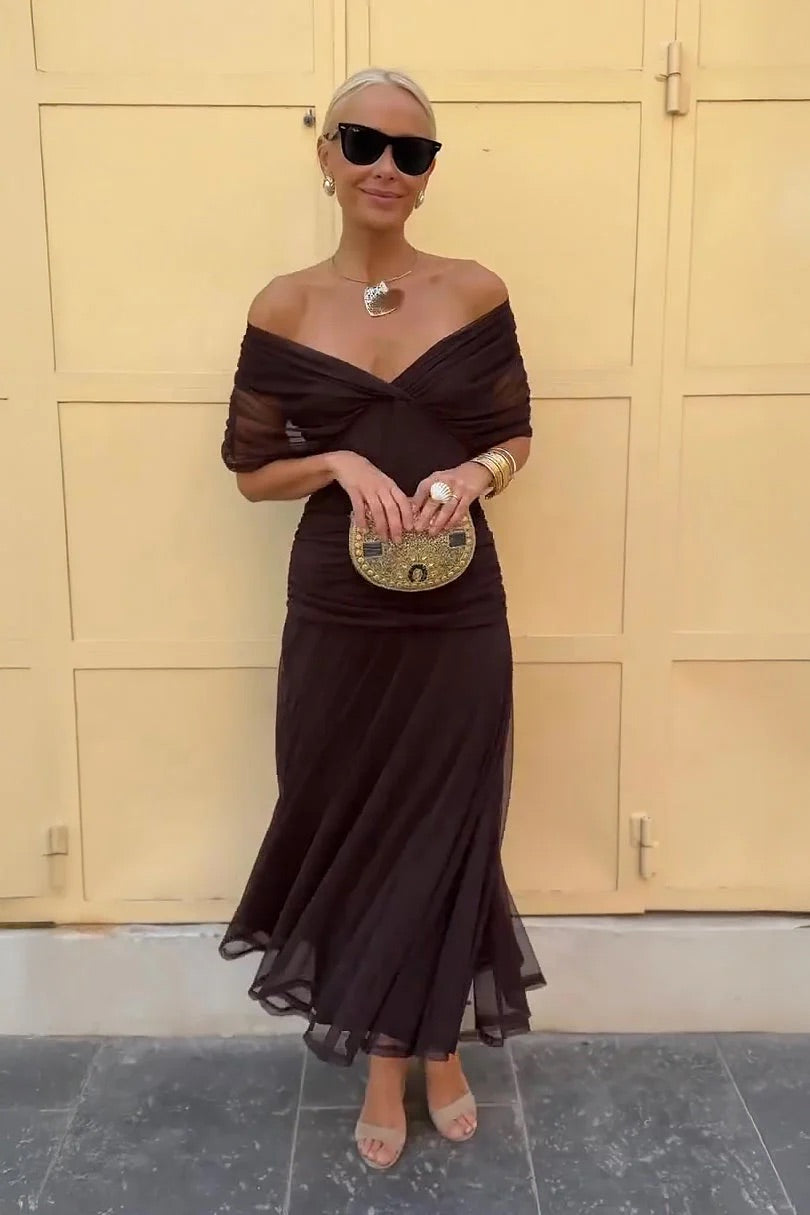 Josephine | Draped Wrap Maxi Dress