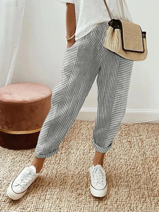 Vera | Striped Trousers