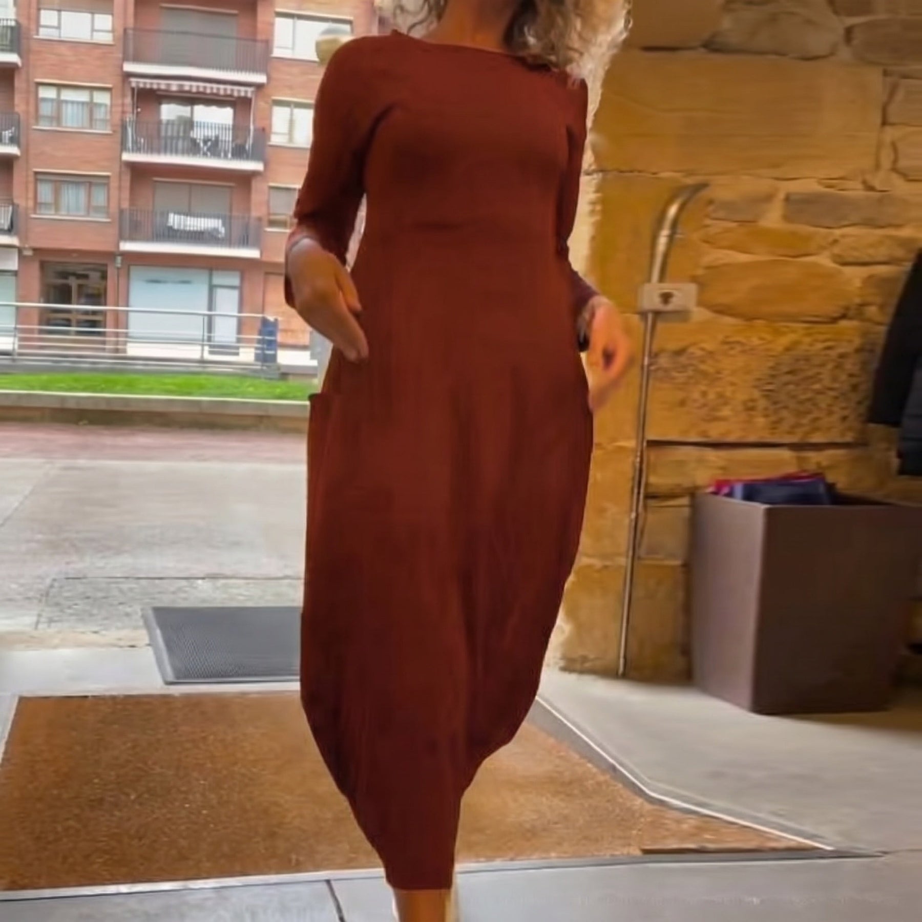 CORA™ - Casual Chic Midi Dress