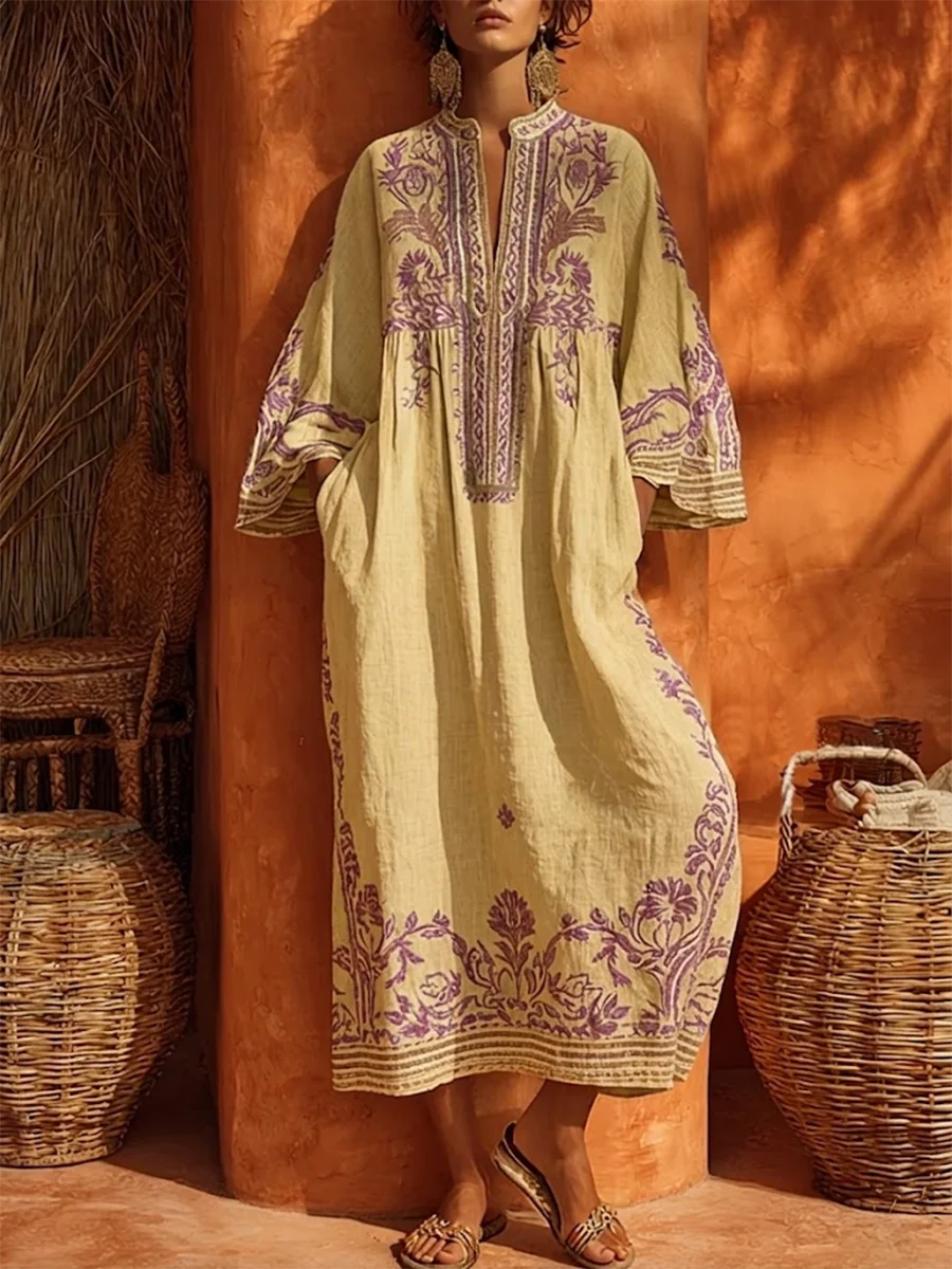 Aurelia | Embroidered Kaftan Dress