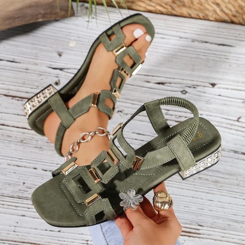 Seraphina | Buckle Block Heel Sandals