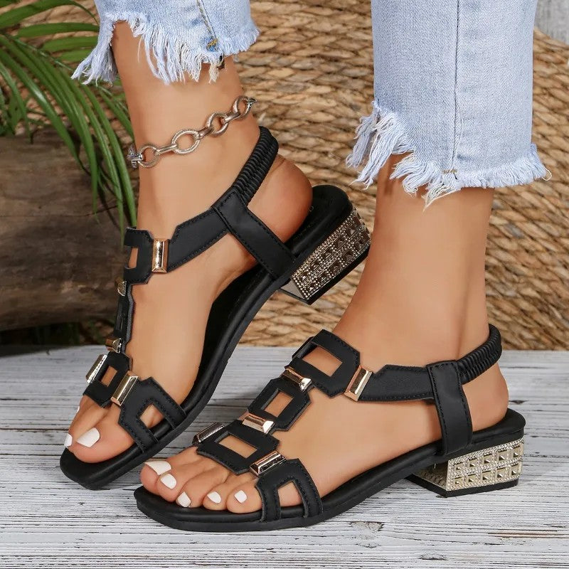 Seraphina | Buckle Block Heel Sandals