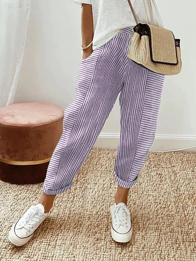 Vera | Striped Trousers