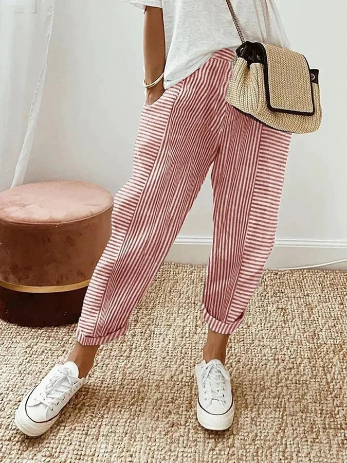 Vera | Striped Trousers