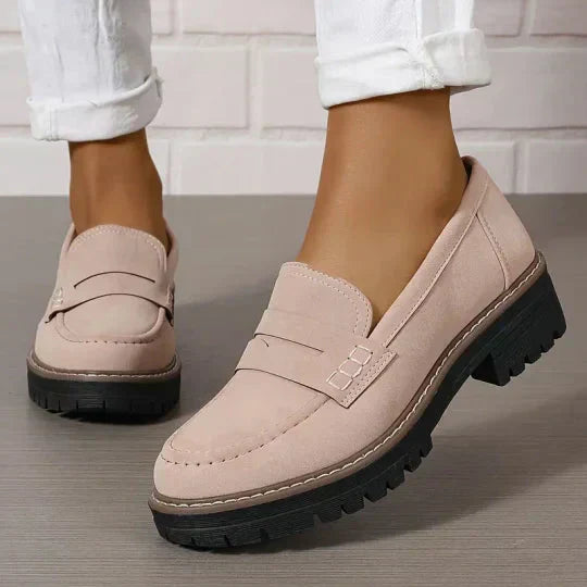 Harriet | Chunky Sole Suede Loafers